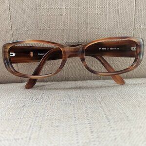 Elizabeth Arden Women Glasses Honey Tortoise Lucite Oval Wrap Eyeglasses EA5078